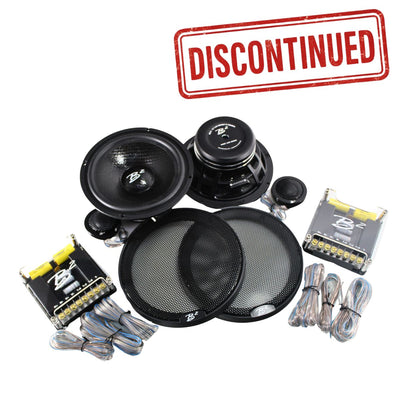 B2 Audio RAGE Series 6.5" 2-way 4 Ohm 100W Component Set With Crossovers RAGE61