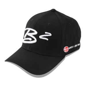B2 Audio Black Flex-Fit Classic, Ball Cap Hat with "B2" Logo