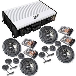 B2 Audio RAGE 4 Channel 1.2k Amp W/ 2 RIOT61-V2 Component Sets COMBO-15