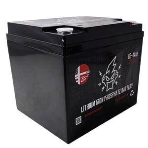 B2 Audio 44Ah 5000W LiFePO4 Battery 12V w 6 Lug Style Bolt Down Terminals