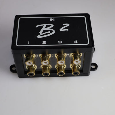 B2 Audio 1-to-4 Pair Cockbox RCA Splitter Distribution Block OPEN BOX