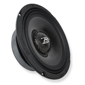 B2 Audio 6.5"  Carbon Fiber Marine, Motorcycle, Powersports, 3.3-Ohm Shallow Mount Speakers, Sold in pairs RAGE6CFM
