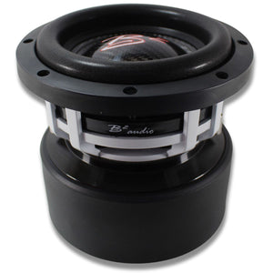 B2 Audio RAMPAGE Competition Series 6.5" 1000 Watt RMS Carbon Fiber Dual 2-Ohm 2" Voice Coil Subwoofer