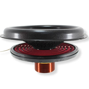 B2 Audio Riot Re-cone Kit Drop-In 12"  2-Ohm 3" Coil Carbon Fiber