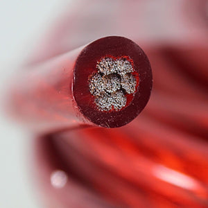 50Ft Pre Cut Coils of 0 Ga/4 Ga Black & Red CCA Power and Ground Wire Combo Kit