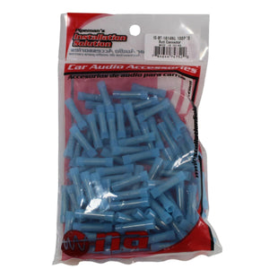 100 Pack Blue Nylon Connectors 16 to 14 Gauge for Secure Electrical Installations