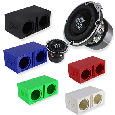 B2 Audio RIOT-2.5 Mini Woofers w/ Dual Ported 3D-Printed Box DIY Project