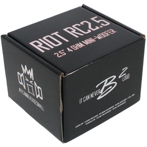 B2 Audio RIOT 2.5 Mini Woofer 2.5" 4 Ohm Loudspeaker 20W RMS Aluminum Basket
