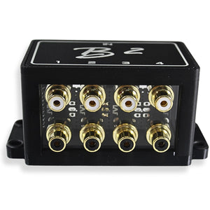 B2 Audio 1-to-4 Pair Cockbox RCA Splitter Distribution Block