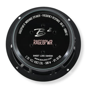 B2 Audio RAGE Combo 8x 8" Midrange Speakers + 1200W 4-Channel Amplifier