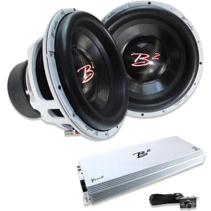 6000W RMS 1-Ohm Mono Zero6 Amp + 2 Dual 1-Ohm 3500W 15" Subwoofers B2-Z6-COMBO2
