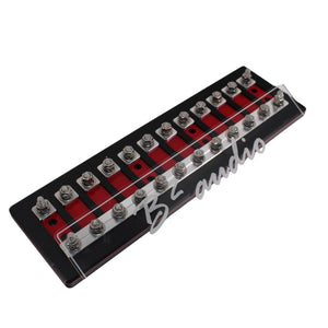 B2 Audio 12 Spot Heavy Duty ANL Fuse Distribution Block w/ Acrylic Cover