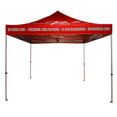 B2 Audio 10ft x 10ft EZ UP Professional Grade Car Show & Event Canopy Tent