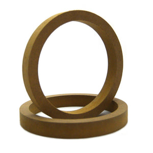 6.5" Diameter 3/4-Inch MDF Wood Speaker Spacer Rings Pair for Custom Installation