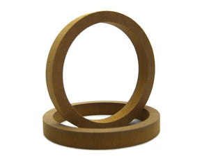 6.5" Diameter 3/4-Inch MDF Wood Speaker Spacer Rings Pair for Custom Installation
