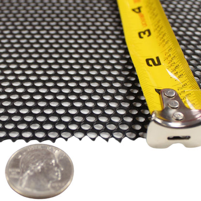 2' x 3' x 1.22mm Black Metal Finish Full Mesh Grill Sheet with 5/32" Holes