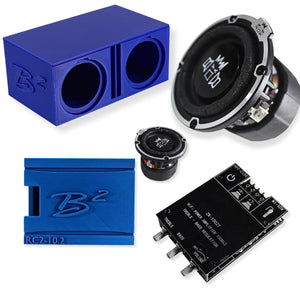 B2 Audio RIOT-2.5 Mini Woofer System 3D-Printed Box, Amp & Enclosure DIY Project