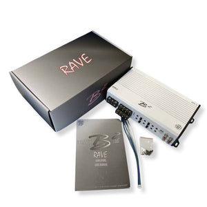 B2 Audio RAVE Series 800 Watt RMS 1 Ohms 4 Channel Class-D Car Audio Amplifier