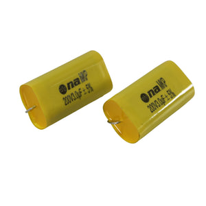 Pair of 3.0uF 200V 13300Hz at 4 Ohm Metalized Film Capacitor Bass Blockers