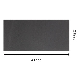 2' x 4' Black Metal Finish Mesh Grill with Foam Staggered Rows and 3/16" Holes