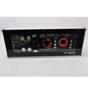 Mono Amplifier 2500W 1-Ohm Class-D Half-Bridge RGB LED Lights REFURBISHED