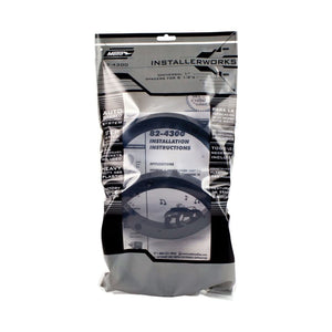 Pair of Universal ABS Plastic 1" Speaker Spacer Rings 5.25" to 6" with Brackets