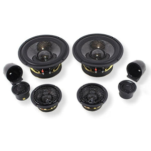 B2 Audio 3-Way 6.5" REF SQ Series Car Audio Component Speaker System
