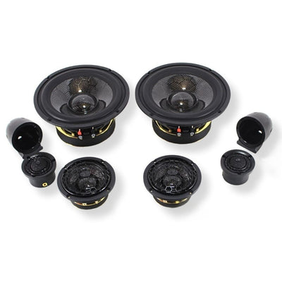 B2 Audio 3-Way 6.5" REF SQ Series Car Audio Component Speaker System