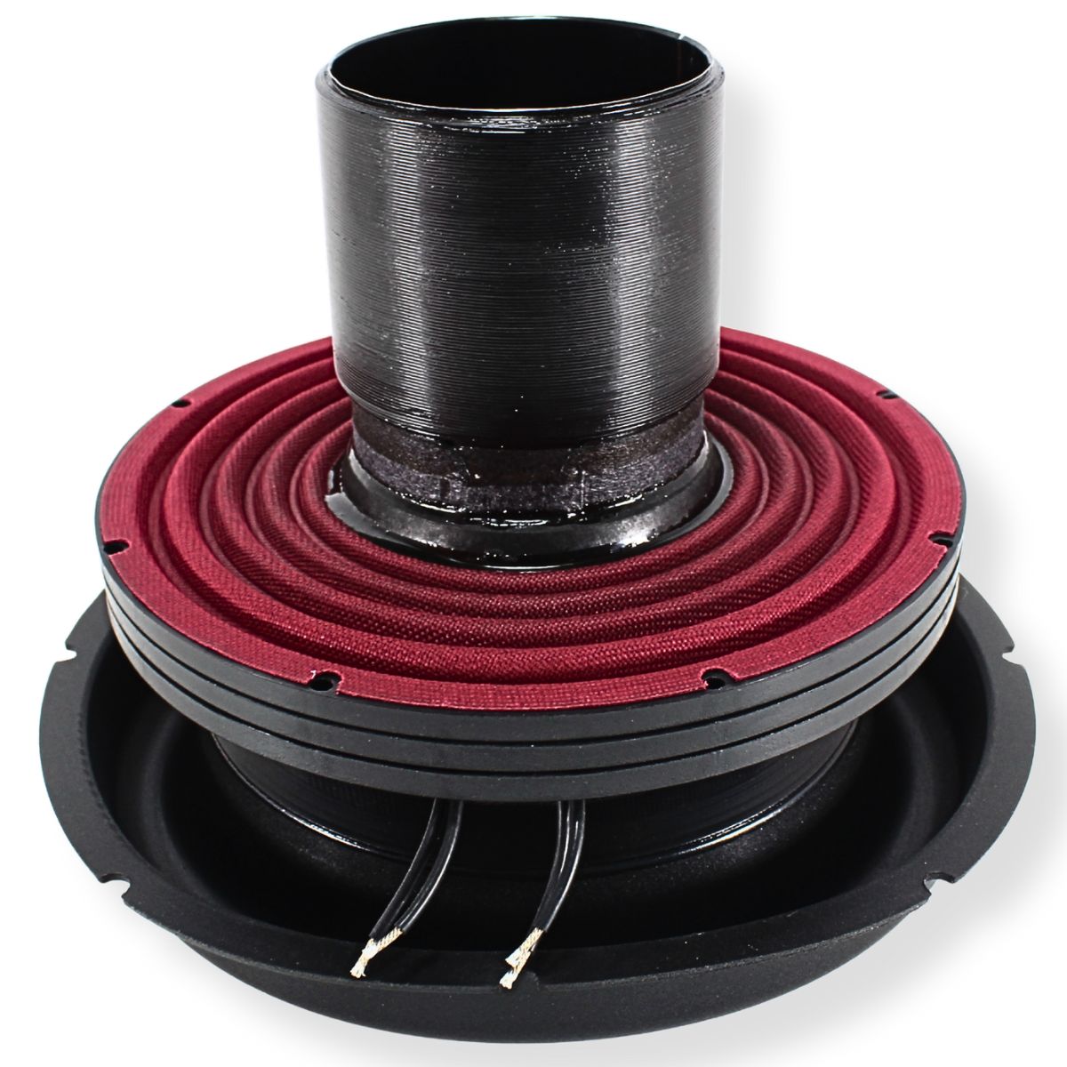 B2 Audio Rampage 12" Re-cone Kit Drop  2-Ohm 4" Coil Carbon Fiber