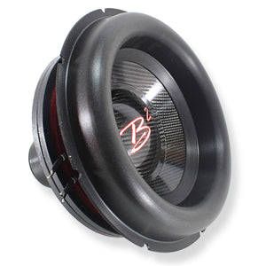 B2 Audio Rampage 10" Re-cone Kit Drop  1-Ohm 3" Coil Carbon Fiber