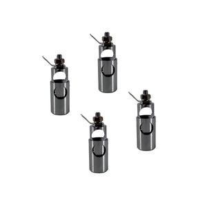 2 Pairs of 4 Gauge Brass/Nickel Plated Speaker Push Terminals (4 pcs)