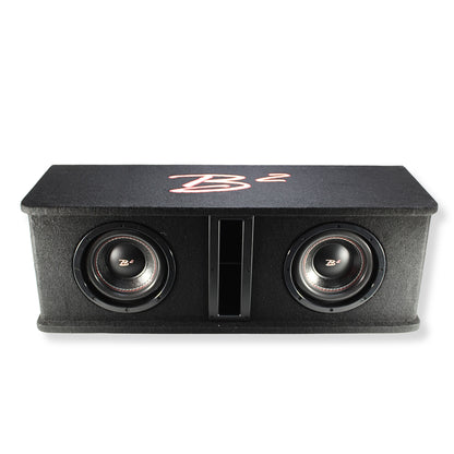 B2 Audio Dual 8" 800W Peak Dual 2 Ohm Vented Loaded Subwoofer Enclosure DVPE28