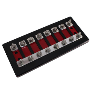 B2 Audio 8 Spot Heavy Duty ANL Fuse Distribution Block w/ Acrylic Cover