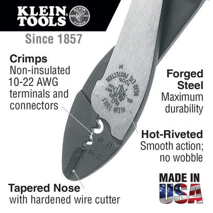 9" Wire Cutter Crimper 10-22 AWG IB1006