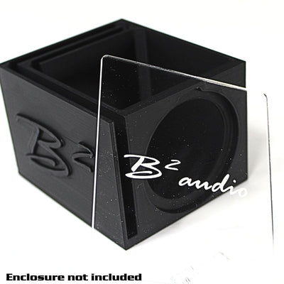Logo Engraved Acrylic Lid for Single RIOT 2.5" B2 Audio 3D Boxes