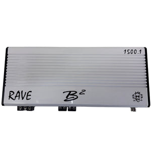 B2 Audio RAVE Series 1500 Watt RMS 1 Ohms Monoblock Class-D Car Audio Amplifier