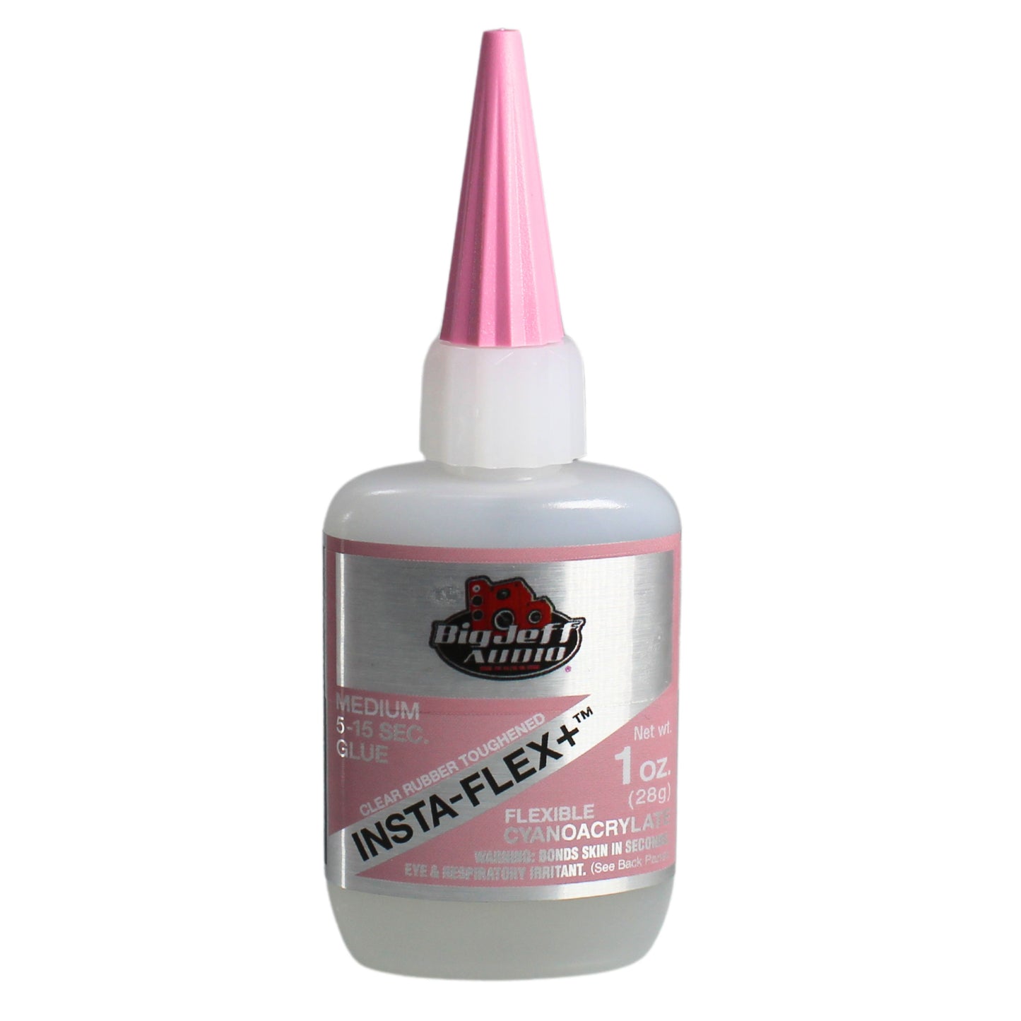 1 oz Insta-Flex+ CA Glue Clear Rubber Toughened Invisible Strong Bond Adhesive
