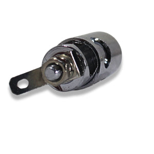 4 Gauge Brass/Nickel Plated Speaker Push Terminal (Single)