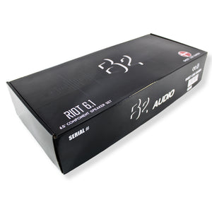B2 Audio RIOT Series  6.5" 100 Watt RMS 4-Ohm Component Set With 1" Wide Band Tweeter & Crossover RIOT61