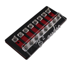 B2 Audio 8 Spot Heavy Duty ANL Fuse Distribution Block w/ Acrylic Cover