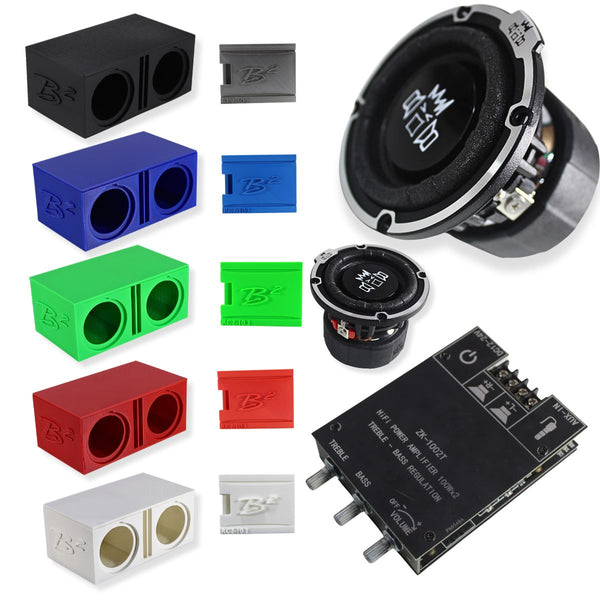 B2 Audio RIOT-2.5 Mini Woofer System 3D-Printed Box, Amp & Enclosure DIY Project