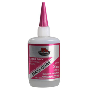 1/2 - 8 oz Maxi-Cure Extra-Thick CA Glue - High-Strength Adhesive