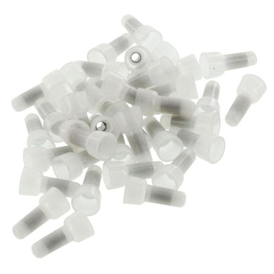 100 Pack 12 to 10 AWG Nylon Long Neck Crimp Cap Wire Connectors CC1210