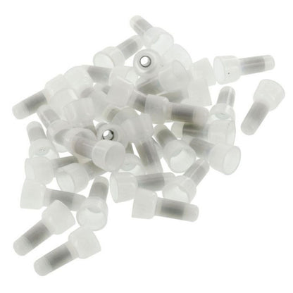 100 Pack 12 to 10 AWG Nylon Long Neck Crimp Cap Wire Connectors CC1210