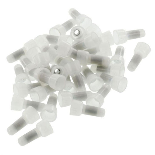 100 Pack 12 to 10 AWG Nylon Long Neck Crimp Cap Wire Connectors CC1210