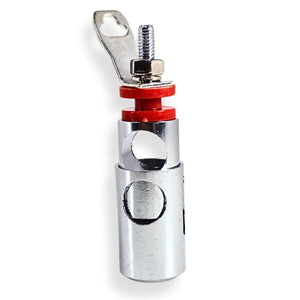 Big Jeff Audio 4Ga Tall Speaker Push Terminal Brass/Nickel Plated Red/Black Pair