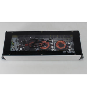 B2 Audio RIOT Series 2500W 1-Ohm Class D Monoblock Amplifier w/ RGB LED Lights OPEN BOX