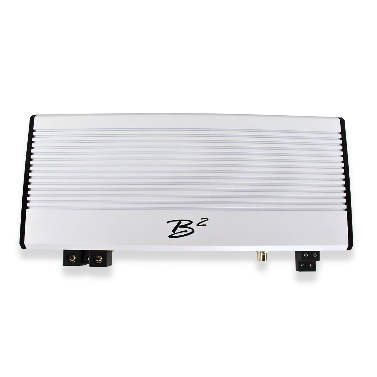 B2-RAGE-4800Amplifier top-down view from the front.