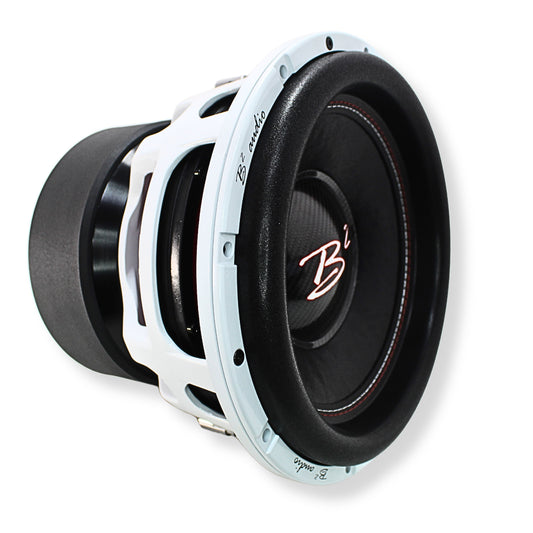 view of B2-RAGE12-D1-V3 Subwofer from the left front side view.