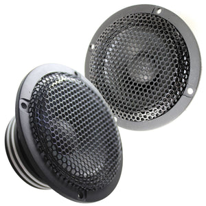 Front and front side view of Rage 3" 80 Watts RMS 6-Ohm Compact Midrange Loudspeaker Pair B2-RAGE3MR